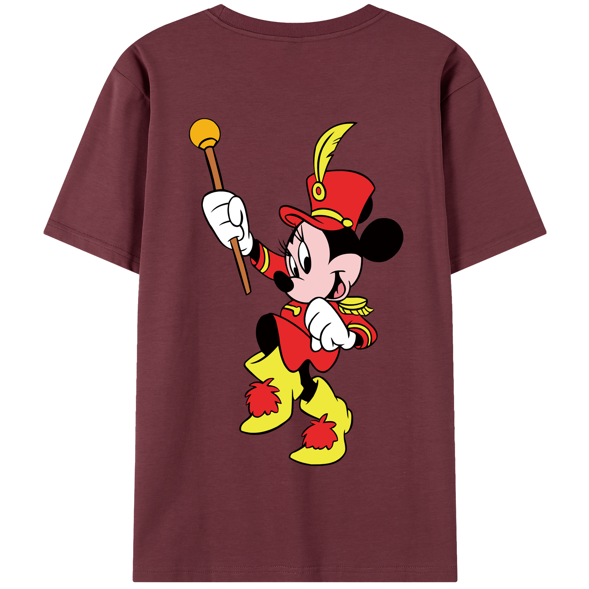 （画像用） ミッキーマウス Mickey Mouse 綿100％半袖Tシャツ（背面プリント）
